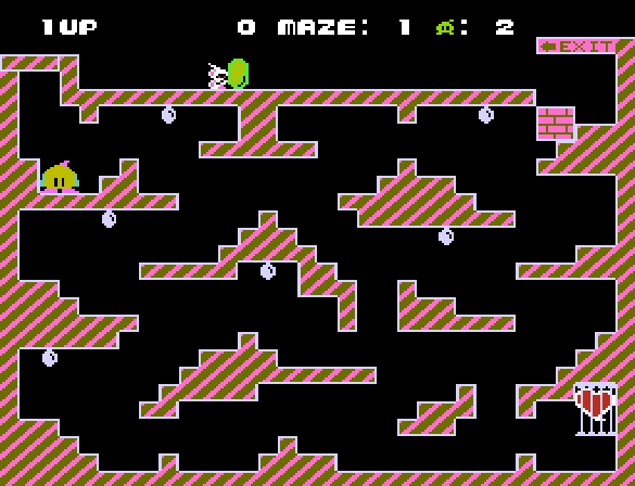 Chack'n Pop - NES game screenshot (1985) by Taito